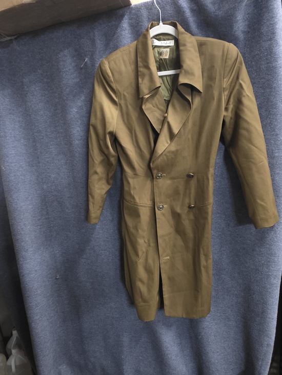 Tahari Jackets & Blazers - Tahari Olive Green Double-Breasted Trench Coat